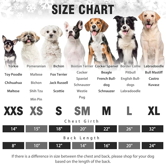 SCENEREAL Dog Pajamas for Small to Large Dogs Soft Pet Sweater Clothes Warm Puppy Onesie Outfits for Doggie Winter Christmas