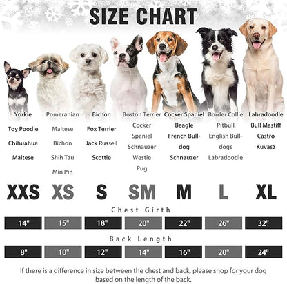 SCENEREAL Dog Pajamas for Small to Large Dogs Soft Pet Sweater Clothes Warm Puppy Onesie Outfits for Doggie Winter Christmas