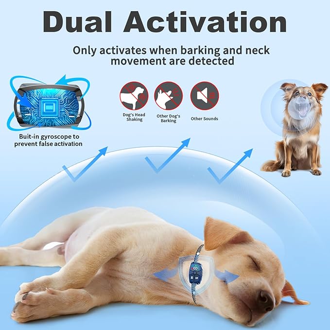 JeaTone Dog Bark Collar 8 Adjustable