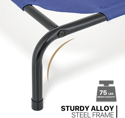 MoNiBloom Elevated Dog Bed Cooling Raised Ped Bed Portable Dog Cot for Camping or Beach 42 Inches