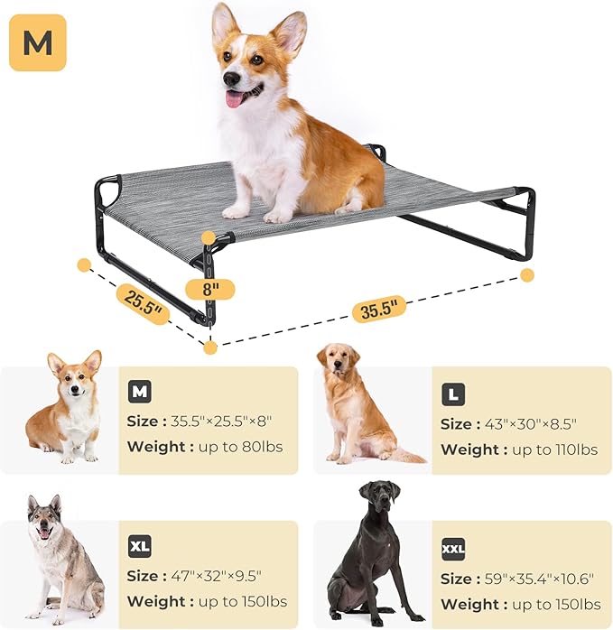 Veehoo Original Cooling Elevated Dog Bed