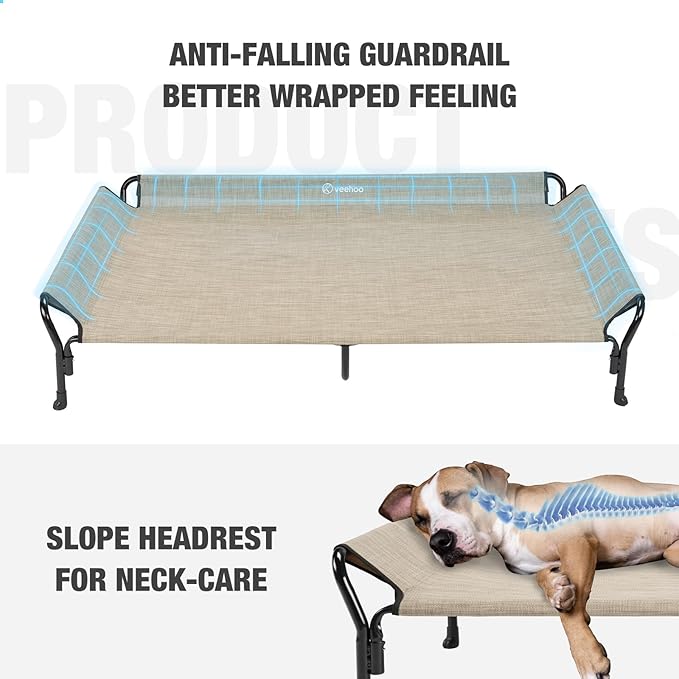 Veehoo Cooling Raised Dog Bed