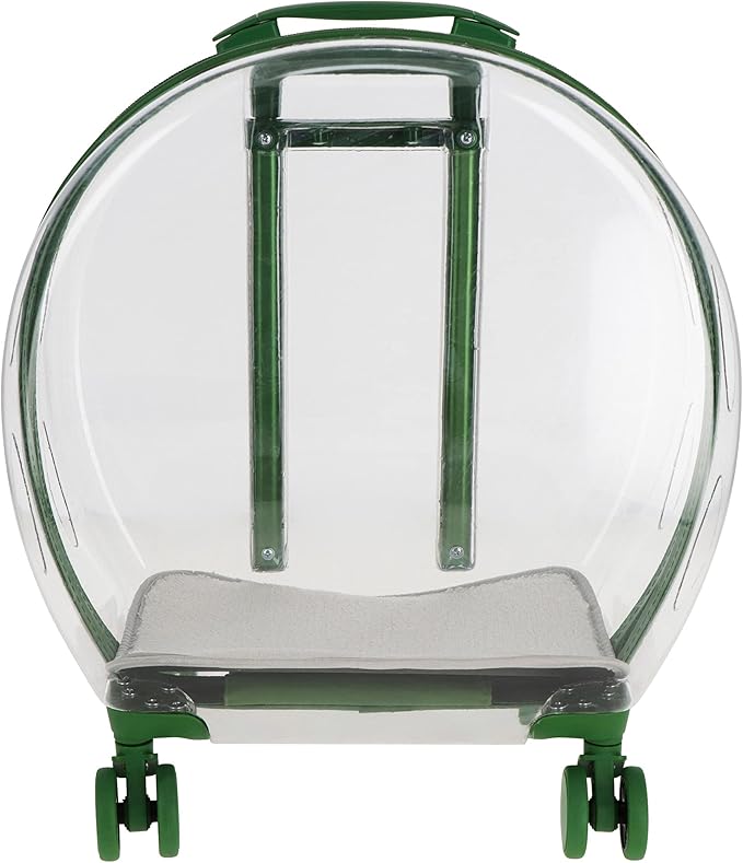 MiMu Transparent Bubble Pet Carrier with Wheels - Small Dog or Cat Trolley for Pet Travel - Cat Backpack Alternative