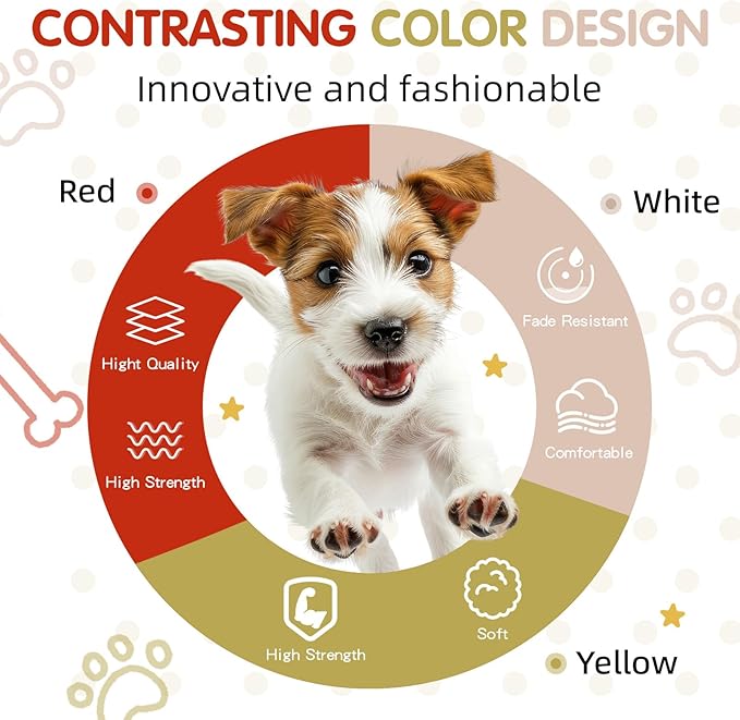 Tri-Color Dog Harness