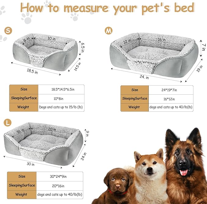 Dog Bed for Small Medium Dogs
