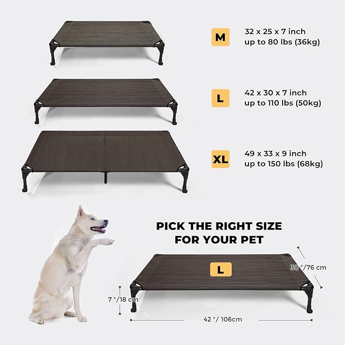 Veehoo Cooling Elevated Dog Bed