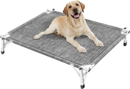 Elevated Cooling Cots Dog Bed: Raised Outdoor & Indoor Pet Cot