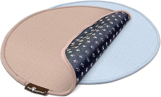 Paw Inspired Round Washable Pee Pads for Dogs (17" (2