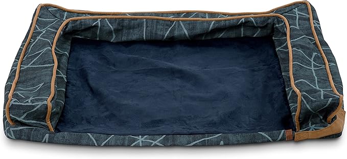 Abstract Bailey Blue Medium Sofa Style Dog Bed Cover