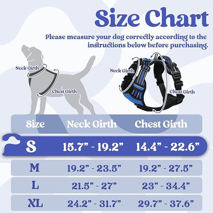 rabbitgoo Dog Harness Small Sized 3 Buckles,