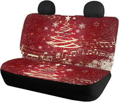 Christmas Tree Seat Covers for Cars for Women 4pcs Auto