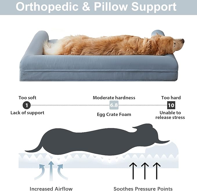 BFPETHOME Washable Dog Beds for Large Dogs