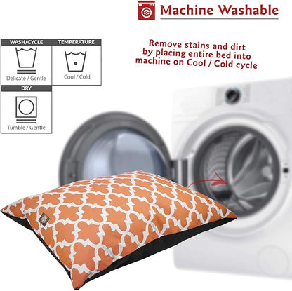 Majestic Pet Rectangle Large Dog Bed Washable – Non Slip Comfy Pet Bed – Dog Crate Bed Super Value Pillow Dog Bed – Dog Kennel Bed for Sleeping 46 x 35 Inch