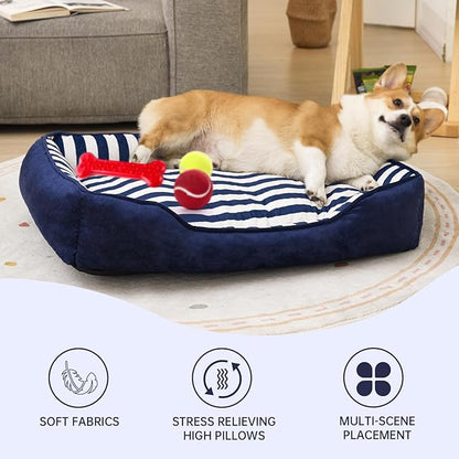 Dog Beds Large Sized Dog with Cushion 35" L 27" W 6" Th
