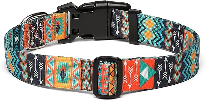 Adjustable Dog Collar with Patterns
