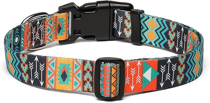 Adjustable Dog Collar with Patterns