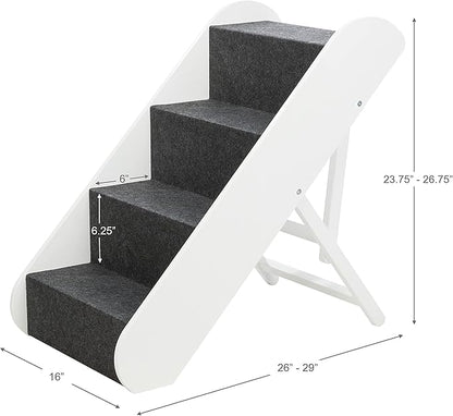 TRIXIE Adjustable 4-Step Pet Stairs