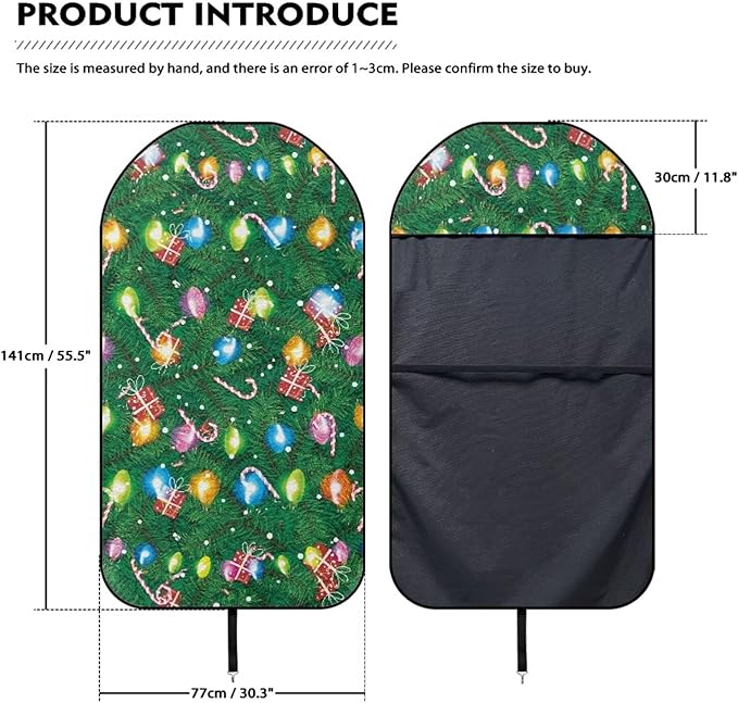 Yewattles Green Christmas Light Gift Universal Fit Waterproof