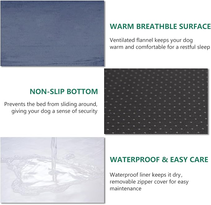 Large Dog Bed Washable Orthopedic Dog Beds 50 lbs…