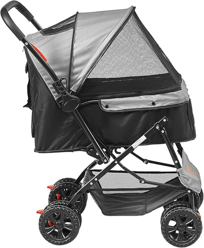 VEVOR Dog Cat Stroller for Medium Small Dogs Cats Up to 44lbs 4 Wheel