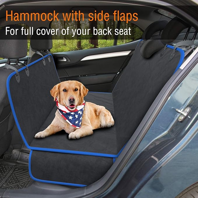 Active Pets Dog Car Seat Cover Car Seat Protector- Dog Seat Cover for Back Seat of SUVs