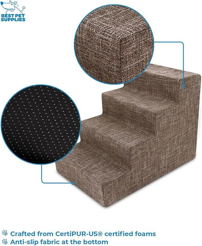 Best Pet Supplies Dog Stairs for Small Dogs & Cats 4-Step