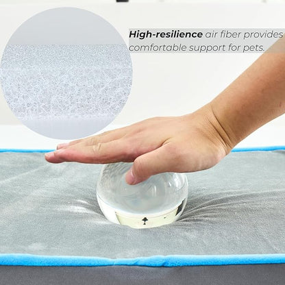 Dog Bed for Large Dogs-Air Fiber Core 100% Breathable Cover(36x27x3 Inch)