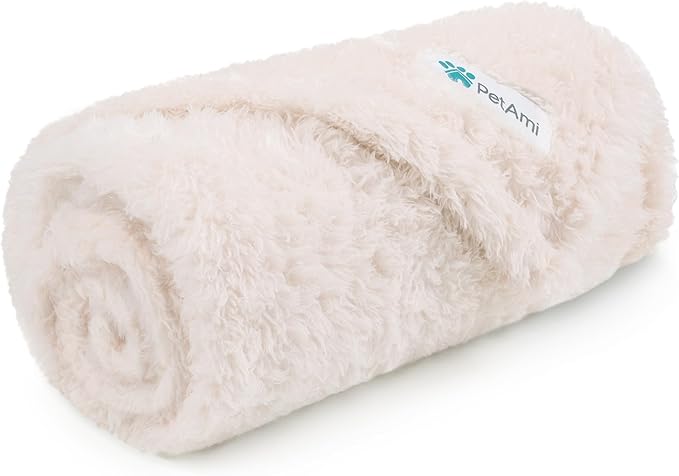 PetAmi Dog Blanket for Small Dogs Beige 24x32