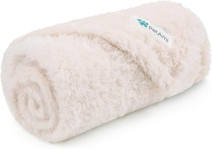 PetAmi Dog Blanket for Small Dogs Beige 24x32