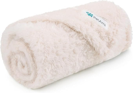 PetAmi Dog Blanket for Small Dogs Beige 24x32