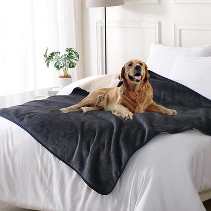 DaysU Waterproof Dog Blanket for Small Dogs 50"x60" Grey