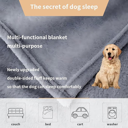 Dog Blankets for Medium Dogs Washable 80x90 Inch)