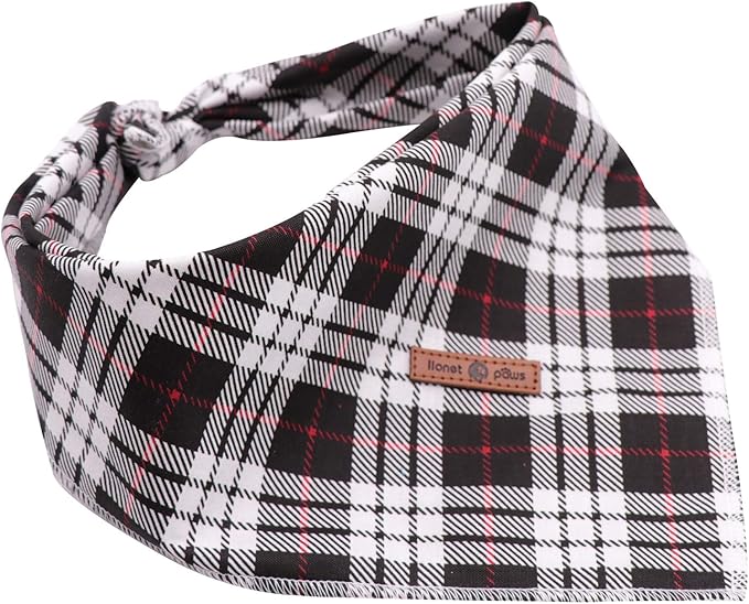 Lionet Paws Dog Bandana Washable Cotton Handkerchief Scarf