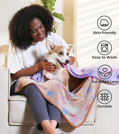 Luciphia 1 Pack 2 Pet Blankets for Dogs Cats Large(41x31 inch)