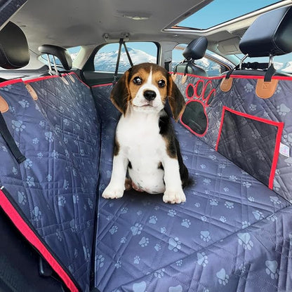 Dog Car Seat Cover for Back Seat Hard Bottom Heavy Seat Extender for Dogs