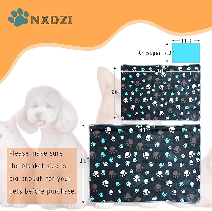 Dog Blankets for Large Dogs 3 Pack 41" x 31", Fuzzy