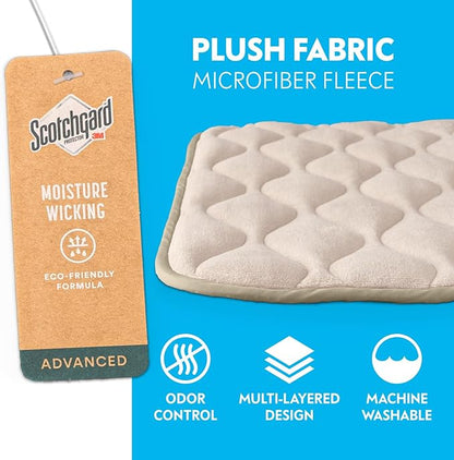 Paw Inspired Washable Padded Crate Mats for Dogs 29” x 18” Pad, 30-inch Kennels