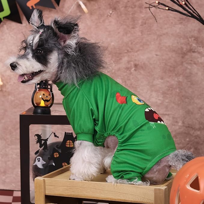 CuteBone Turtleneck Dog Pajamas Pet Clothes Thermal Dralon Onesie Cashmere High-Necked Puppy Pjs Coat GP08L