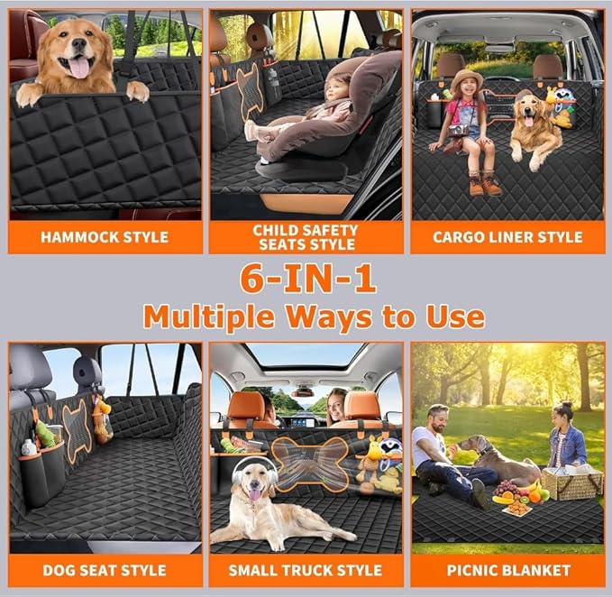 Ultimate Premium Dogs Cats Backseat Cover Extender 100%