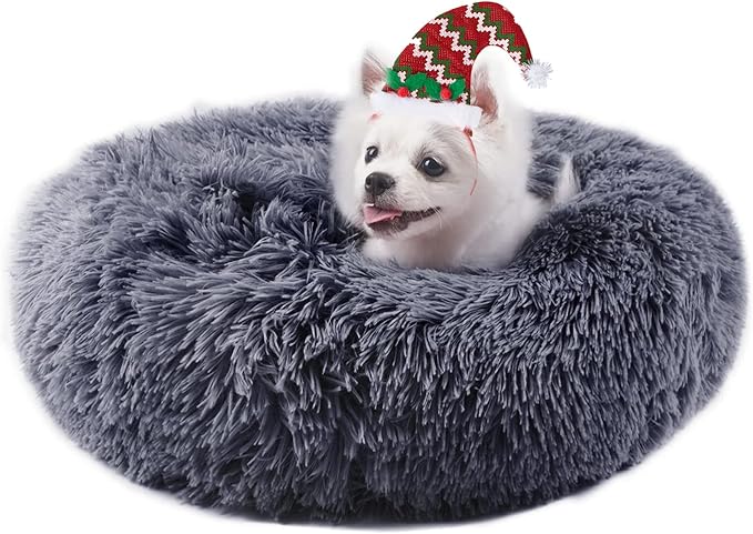 suddus Calming Dog Bed with Blanket Attached
