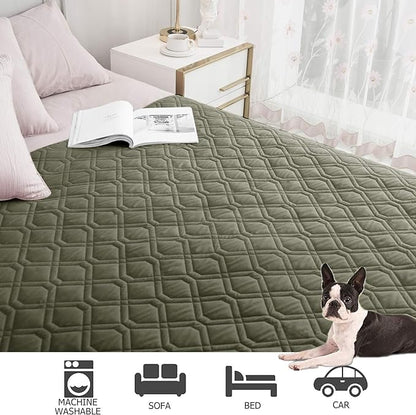 Ameritex Waterproof Dog Bed Cover Pet Blanket for Furniture Bed Couch Sofa Reversible