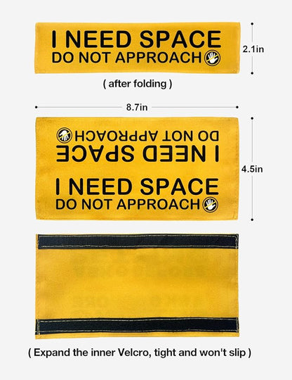 Yellow Service Dog Do Not Distract Dog Leash Sleeve