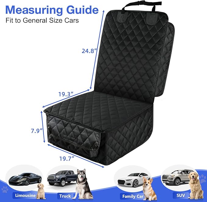 PETICON Waterproof Front Seat Car Cover 2 Pack