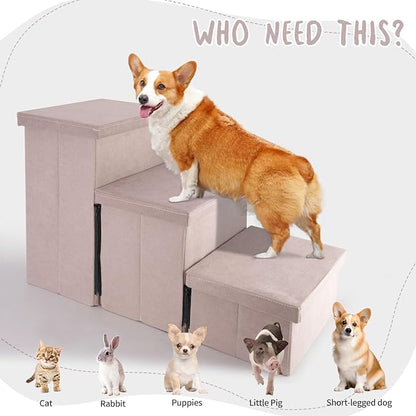 Dog Stairs 3 Tiers 2-in-1 Dog 200 lbs