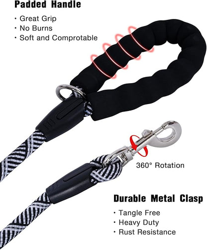Long Dog Leash with Reflective Threads 15FT 20FT 30FT 50FT