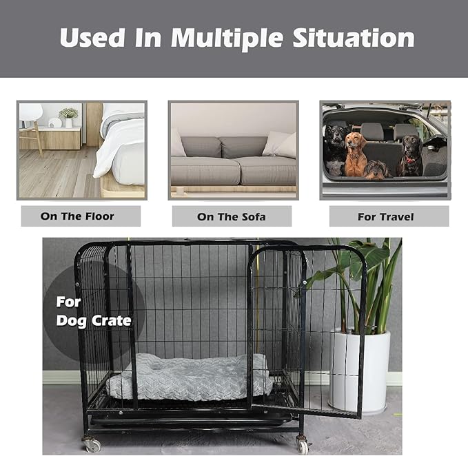 Crate Pads for Dog Cages Dog Bed for Small Dogs Crate Washable 24 inch Dog Crate Bed Dog Mats for Sleeping 25 lbs