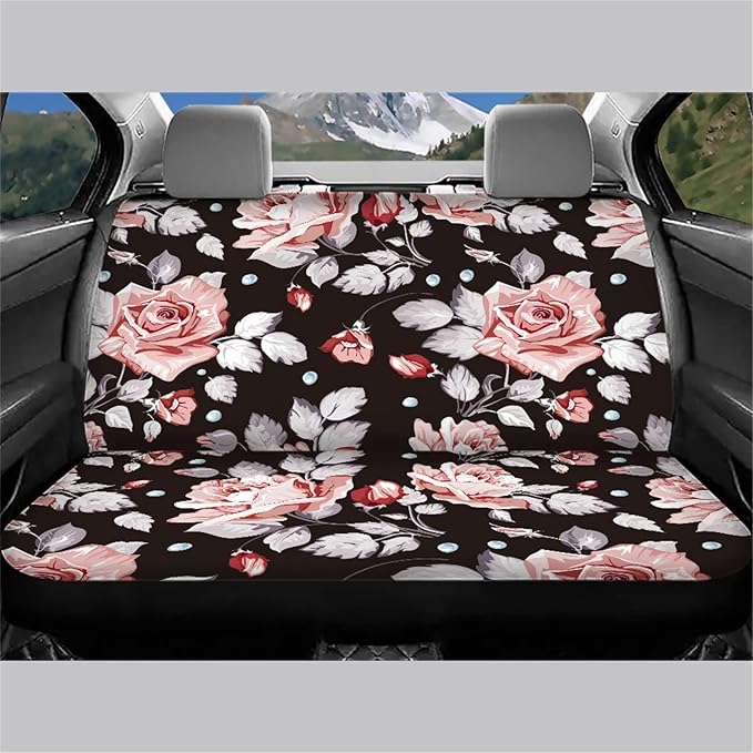 CLOHOMIN Hawaii Rose 2 Rear Bench Seat Cover