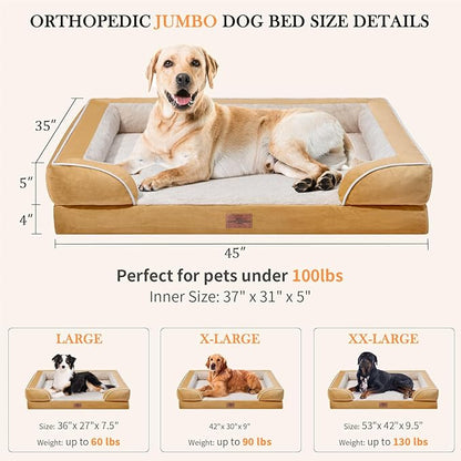Jumbo Dog Bed Orthopedic Foam