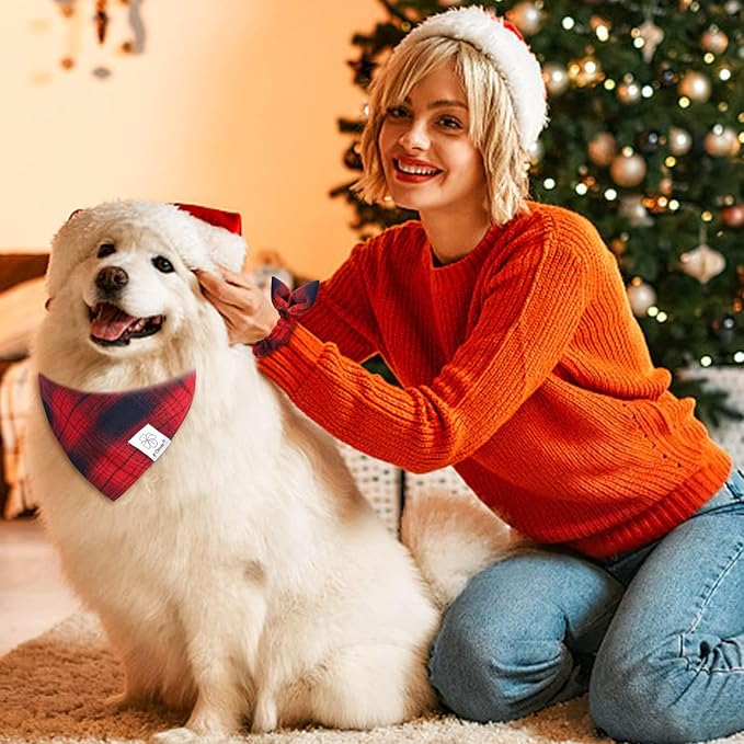 E-Clover Dog Bandanas Girl & Matching Scrunchie Set
