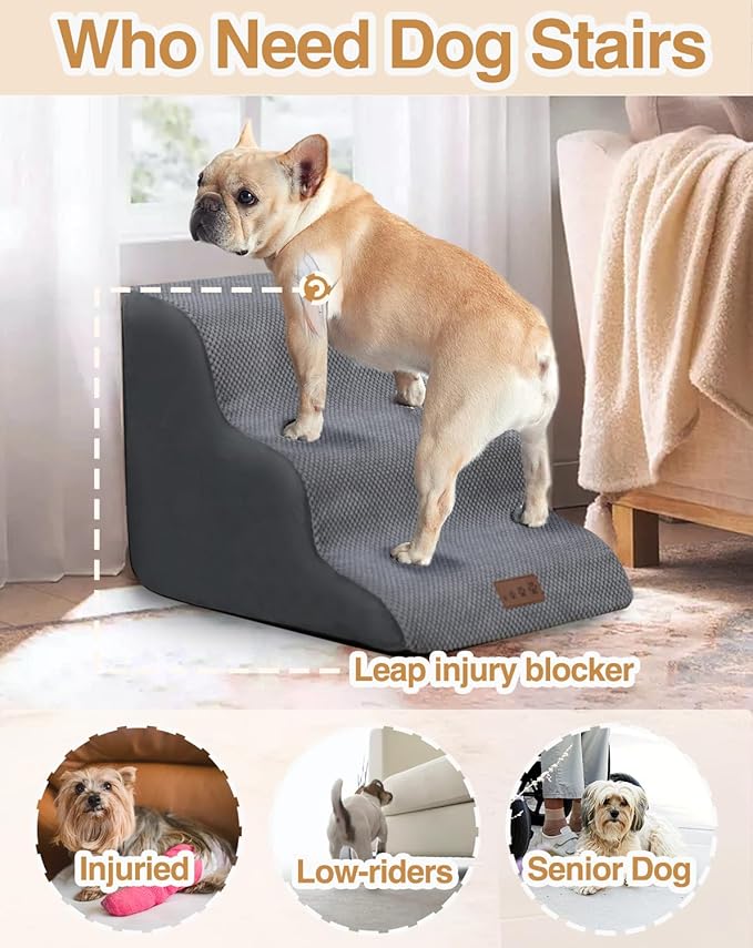 Dog Stairs and Ramp for Small and Large Dogs 2 Steps